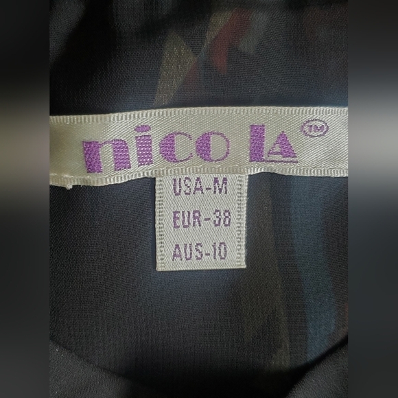 Bundle Only: Nicola Aztec print chiffon Flattering Flowy Midi women’s dress Sz M - Picture 7 of 13